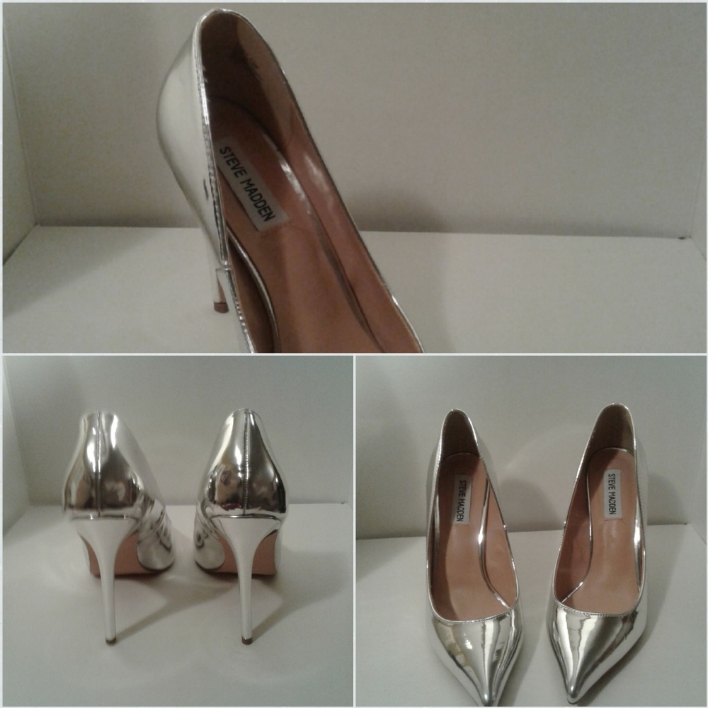 🆕️ STEVE MADDEN: Silver Pumps